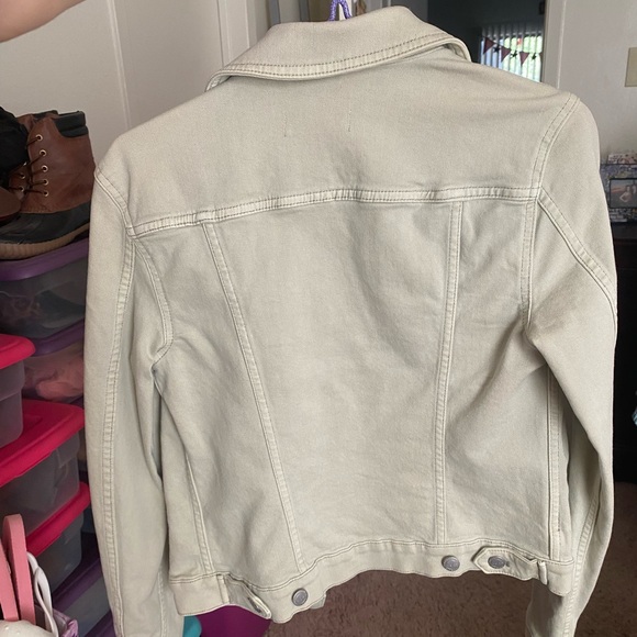 NWT LOFT Sage green denim jacket - Picture 4 of 4